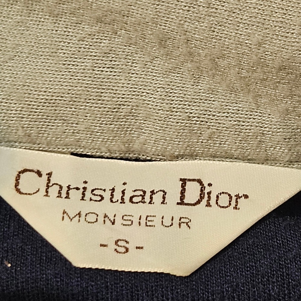 VTG Christian‎ Dior Monsieur Track Jacket Men's Size Small Blue Gray Color Block - Picture 3 of 10